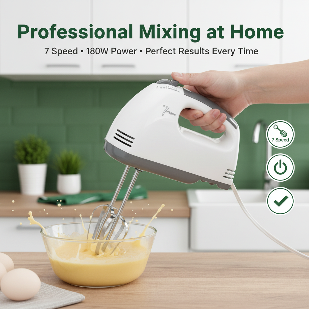 Easy to Clean & Maintain Egg Beater – Multicolor