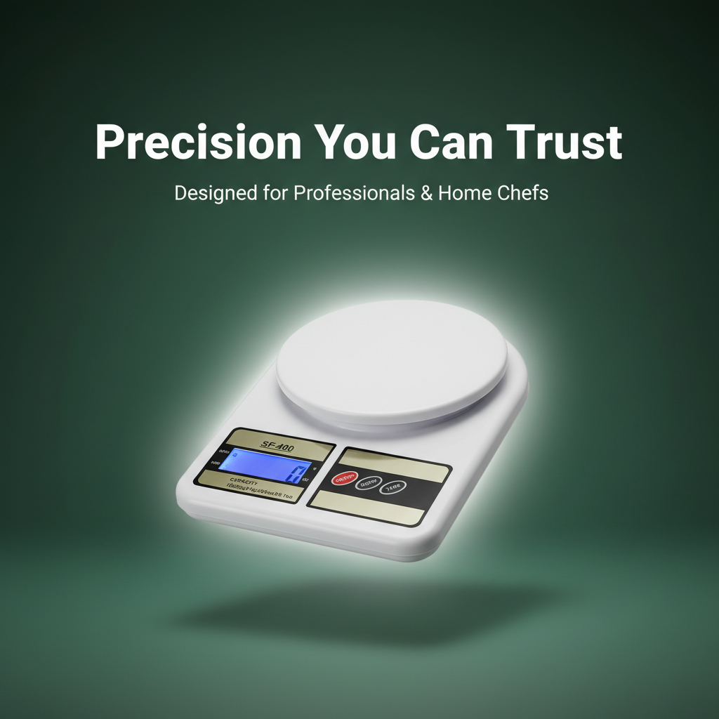 Kitchen Scale – Ergonomic ABS Plastic Food Weighing Scale