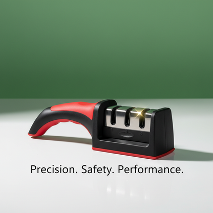 3-in-1 Knife Sharpener – Professional Grade l Stainless Steel