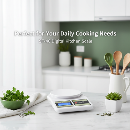 Kitchen Scale – Ergonomic ABS Plastic Food Weighing Scale