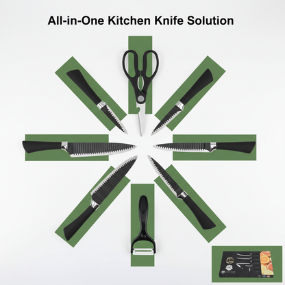 6 Pcs Knife Sharpener – Stainless Steel | Easy to Clean  & Maintain