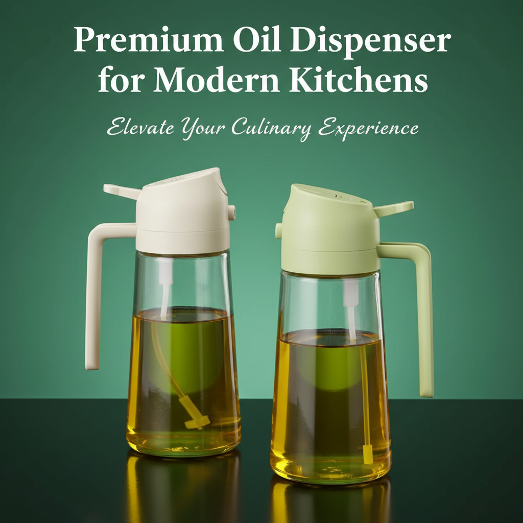 Oil Container Bottle – Premium  Glass Oil Dispenser