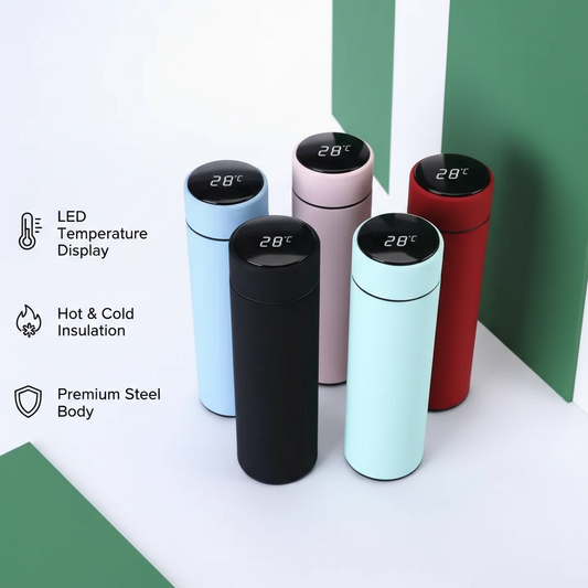 Temperature Water Bottle – 500ml Stainless Steel | Insulated Design