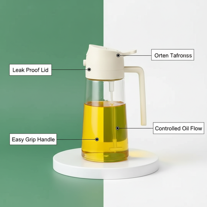 Oil Container Bottle – Premium  Glass Oil Dispenser