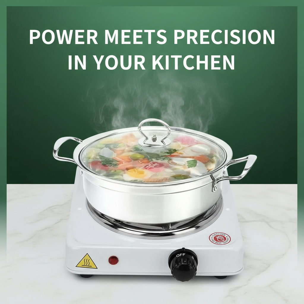 Electric Stove Stainless Steel Single Burner | Compact & Efficient