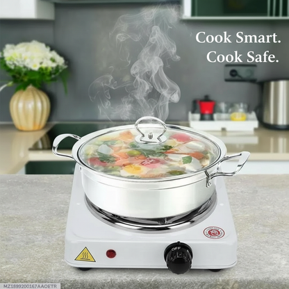 Electric Stove Stainless Steel Single Burner | Compact & Efficient