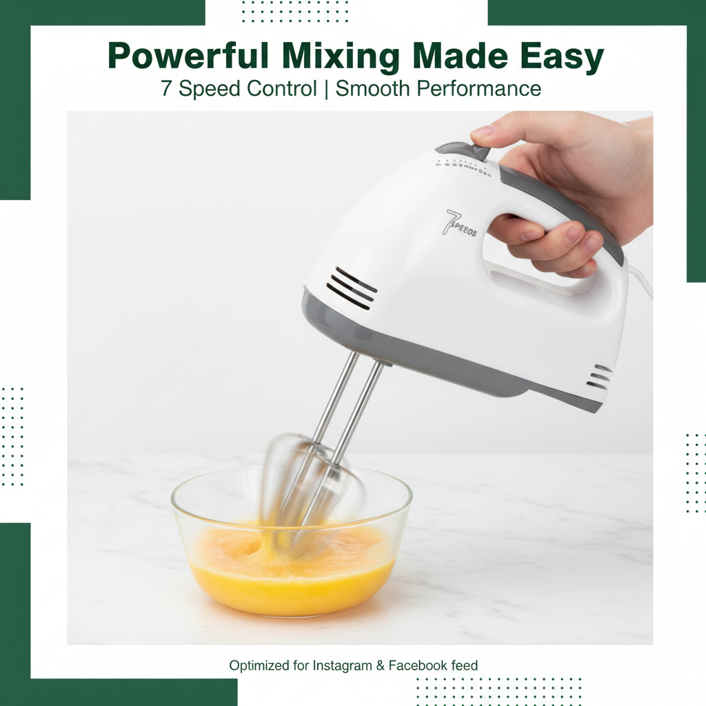 Easy to Clean & Maintain Egg Beater – Multicolor