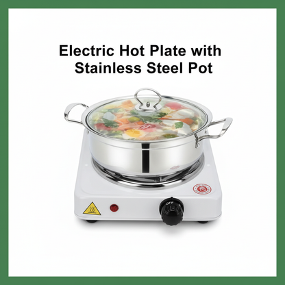 Electric Stove Stainless Steel Single Burner | Compact & Efficient