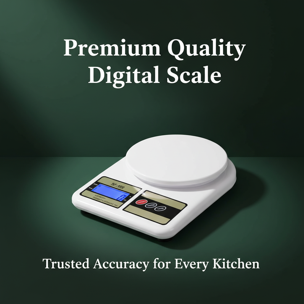 Kitchen Scale – Ergonomic ABS Plastic Food Weighing Scale