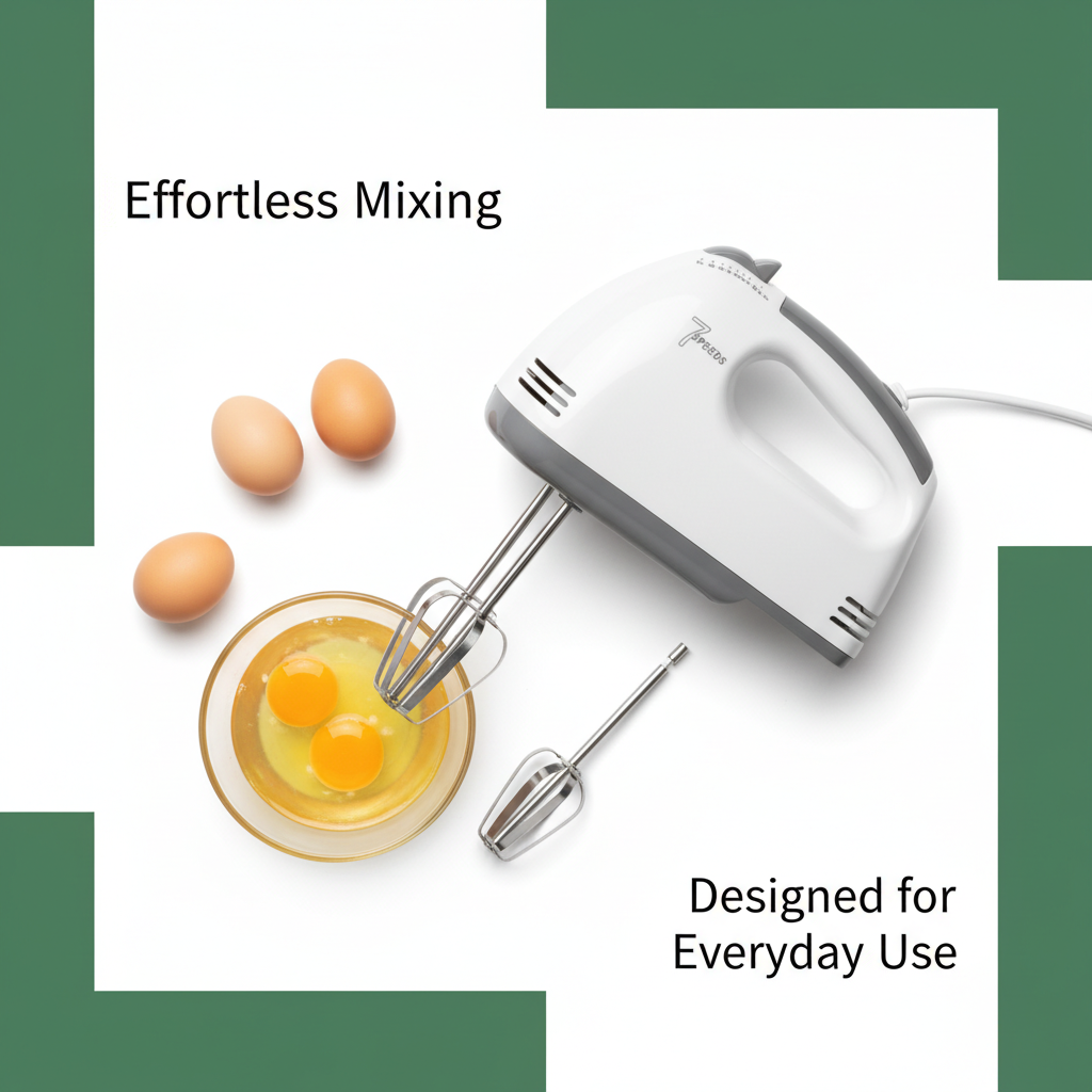 Easy to Clean & Maintain Egg Beater – Multicolor