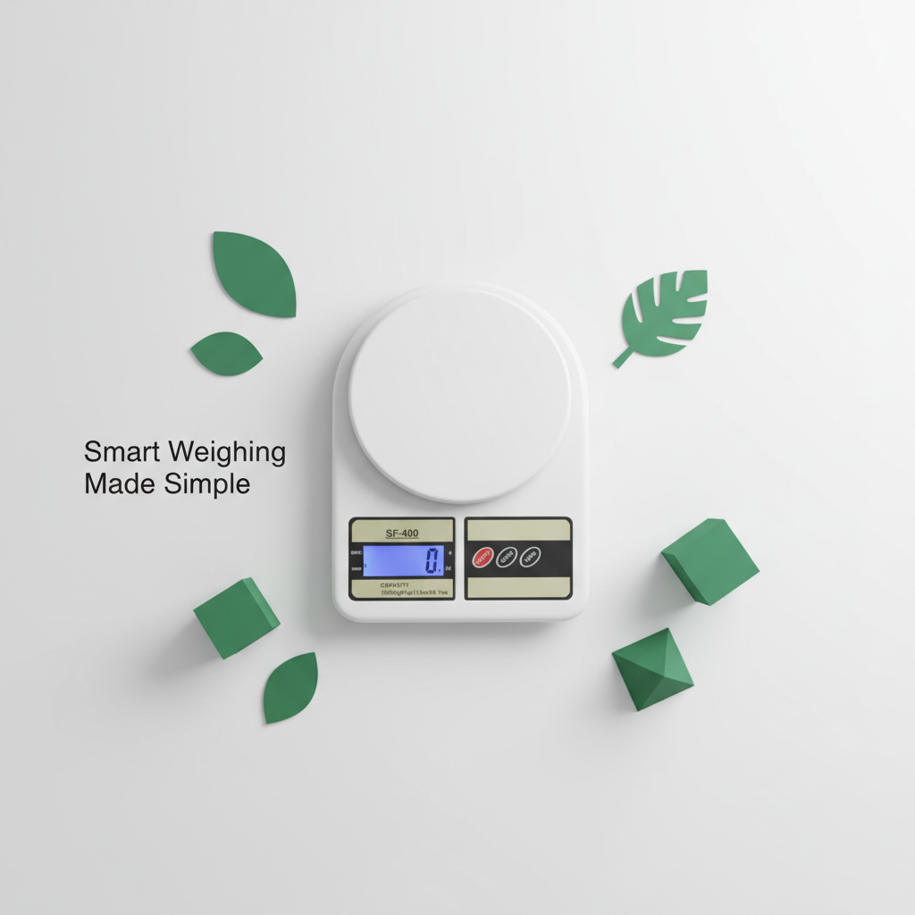 Kitchen Scale – Ergonomic ABS Plastic Food Weighing Scale