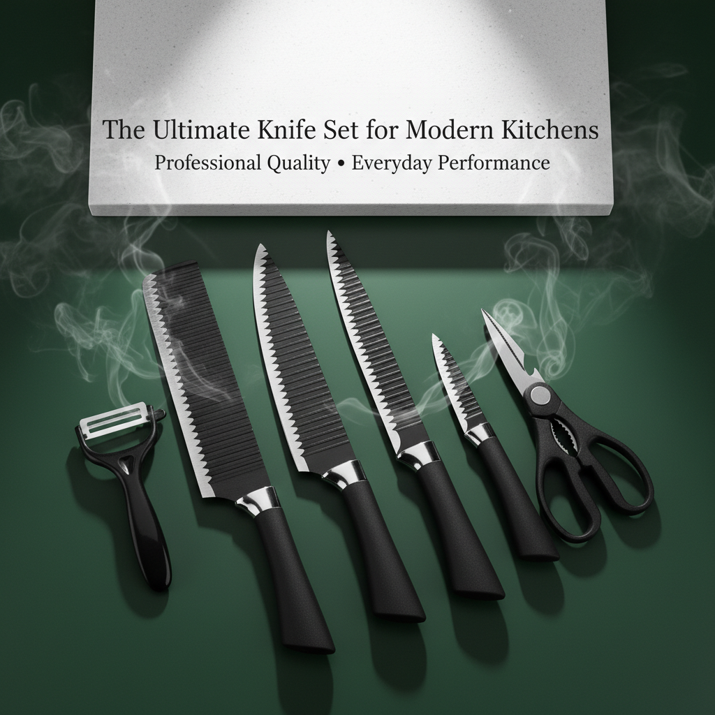 6 Pcs Knife Sharpener – Stainless Steel | Easy to Clean  & Maintain