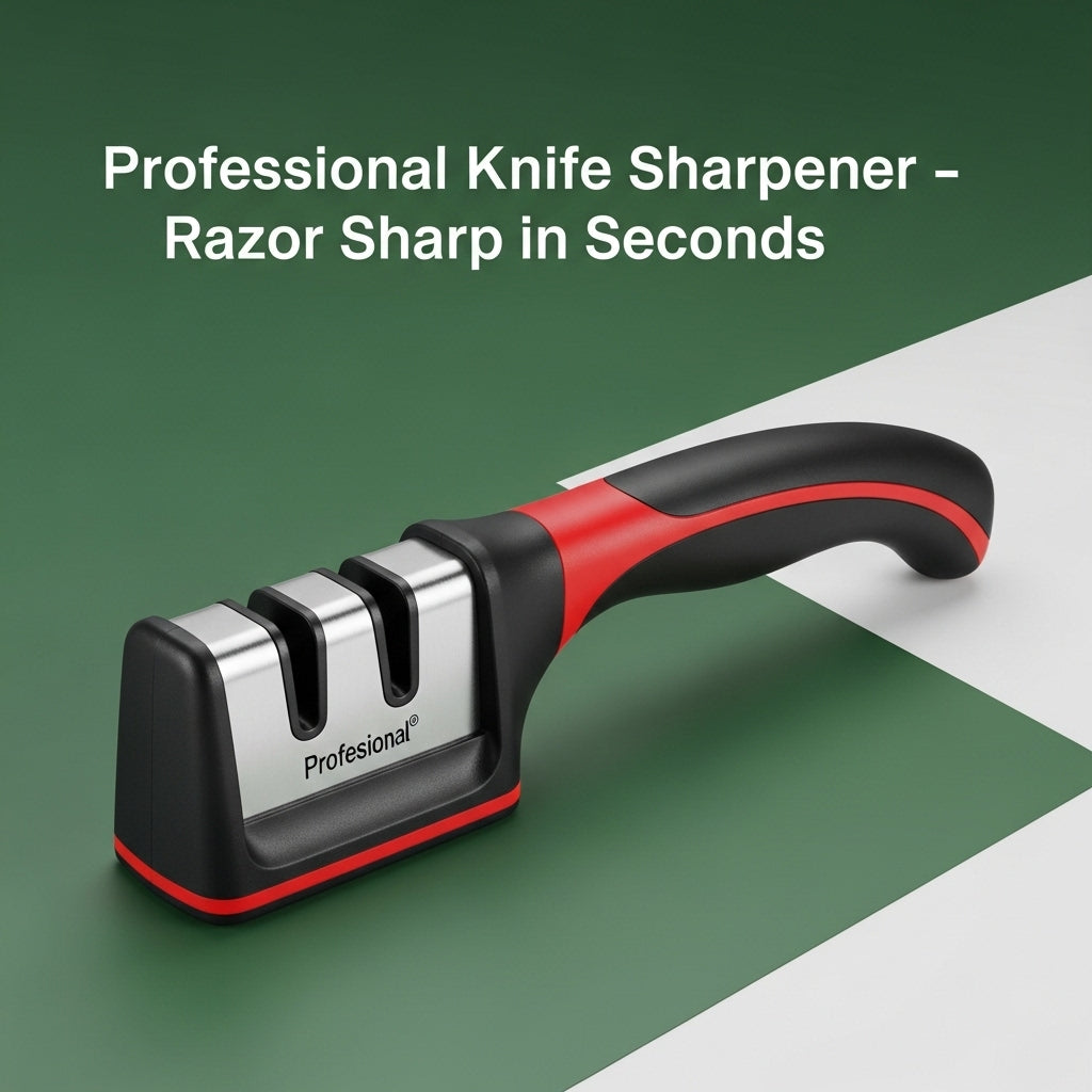 3-in-1 Knife Sharpener – Professional Grade l Stainless Steel