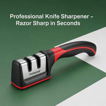 3-in-1 Knife Sharpener – Professional Grade l Stainless Steel