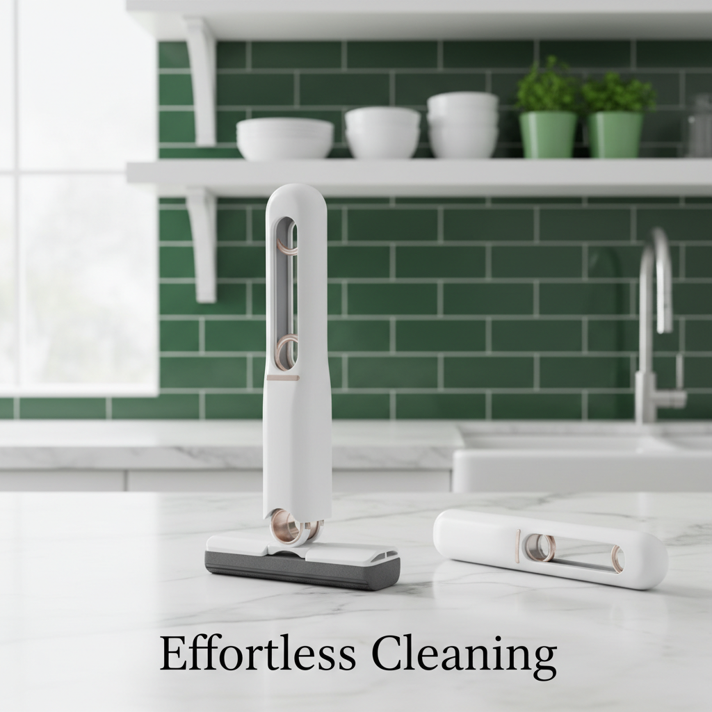 Portable Mini Mop – Kitchen Cleaning Tool with Sponge