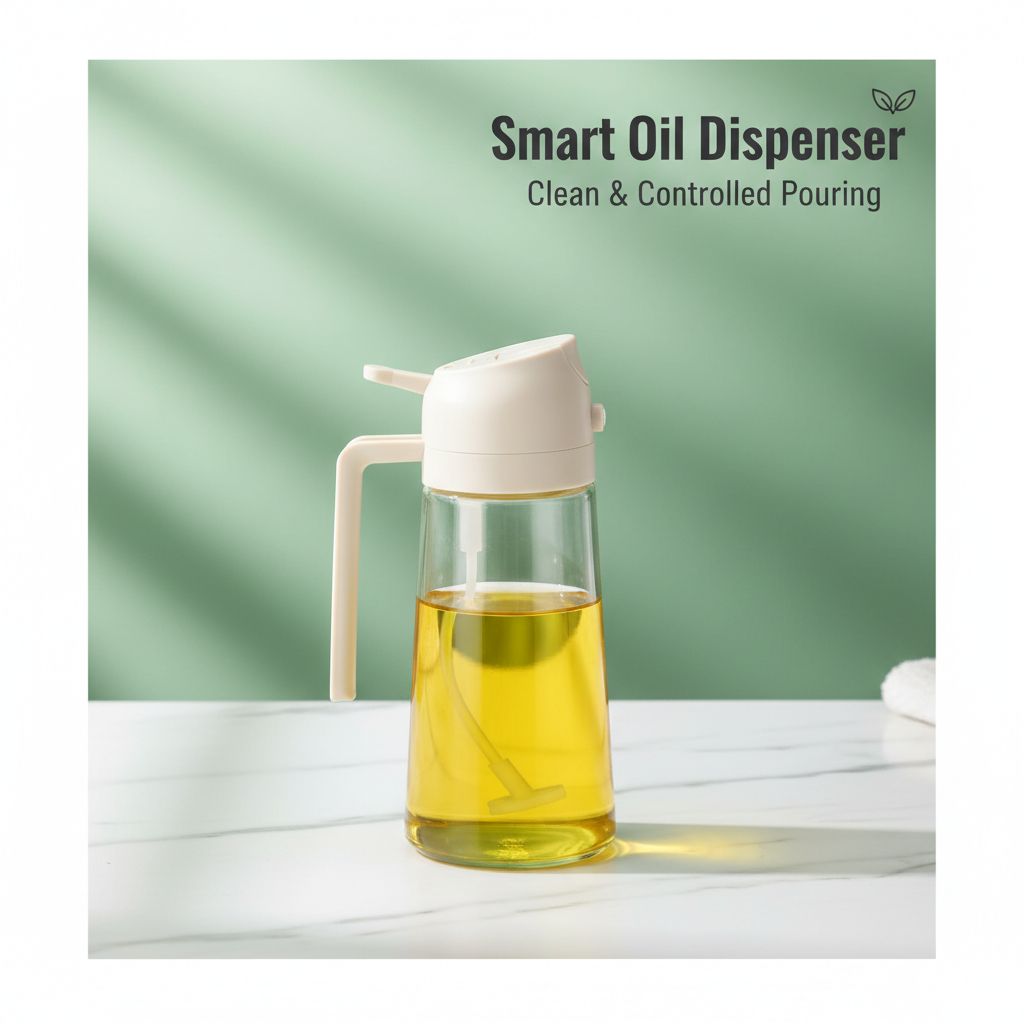 Oil Container Bottle – Premium  Glass Oil Dispenser