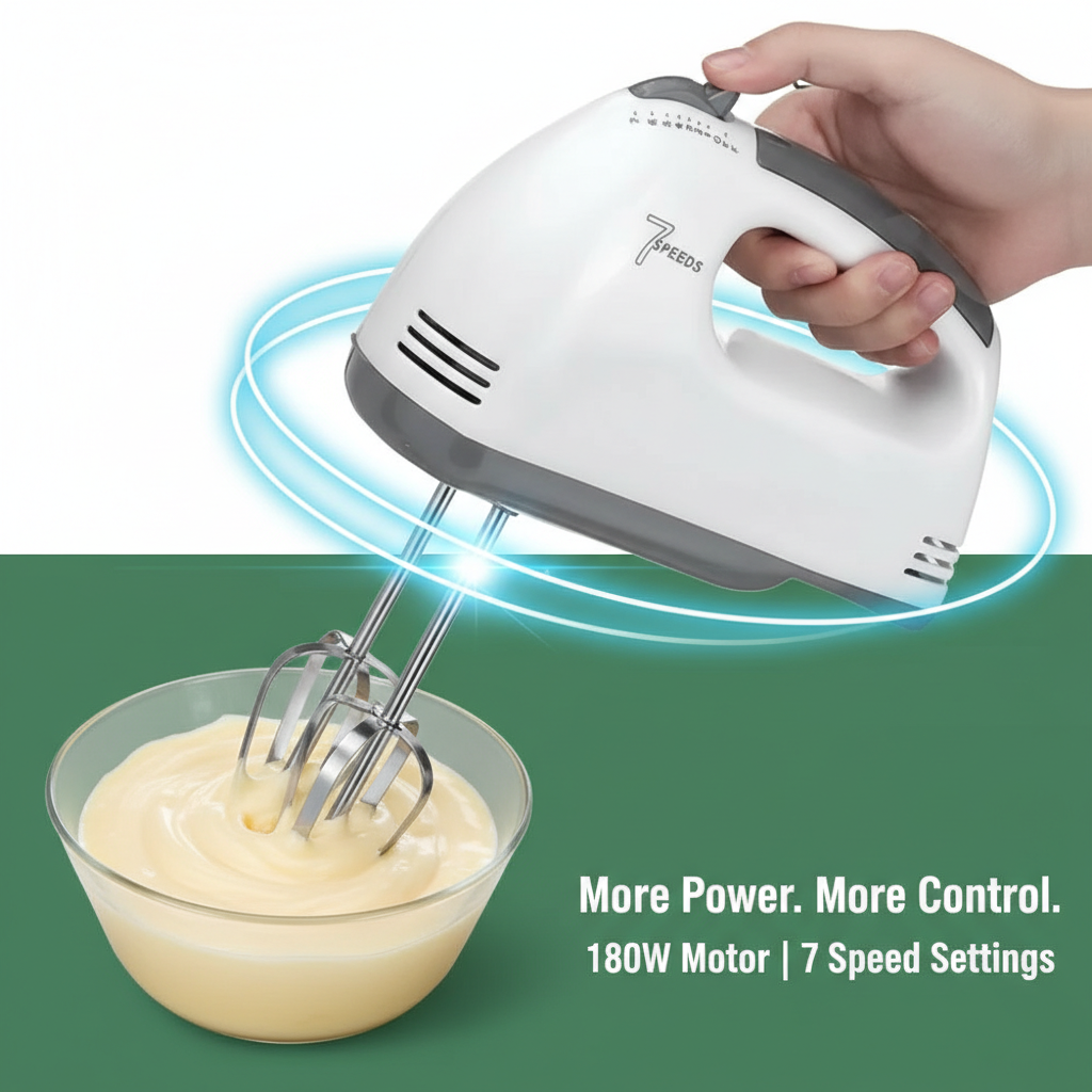 Easy to Clean & Maintain Egg Beater – Multicolor