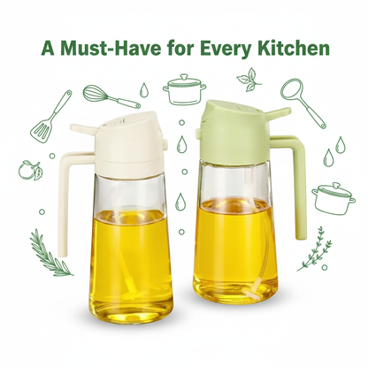 Oil Container Bottle – Premium  Glass Oil Dispenser