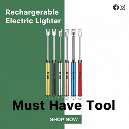 Multicolor Quick Rising Electric Lighter – Portable & Rechargeable