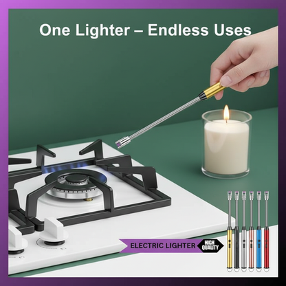 Multicolor Quick Rising Electric Lighter – Portable & Rechargeable